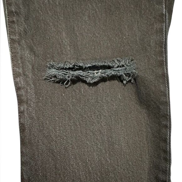 Madewell Perfect Vintage Distressed Black Jean DenimSize 27 - Picture 7 of 10